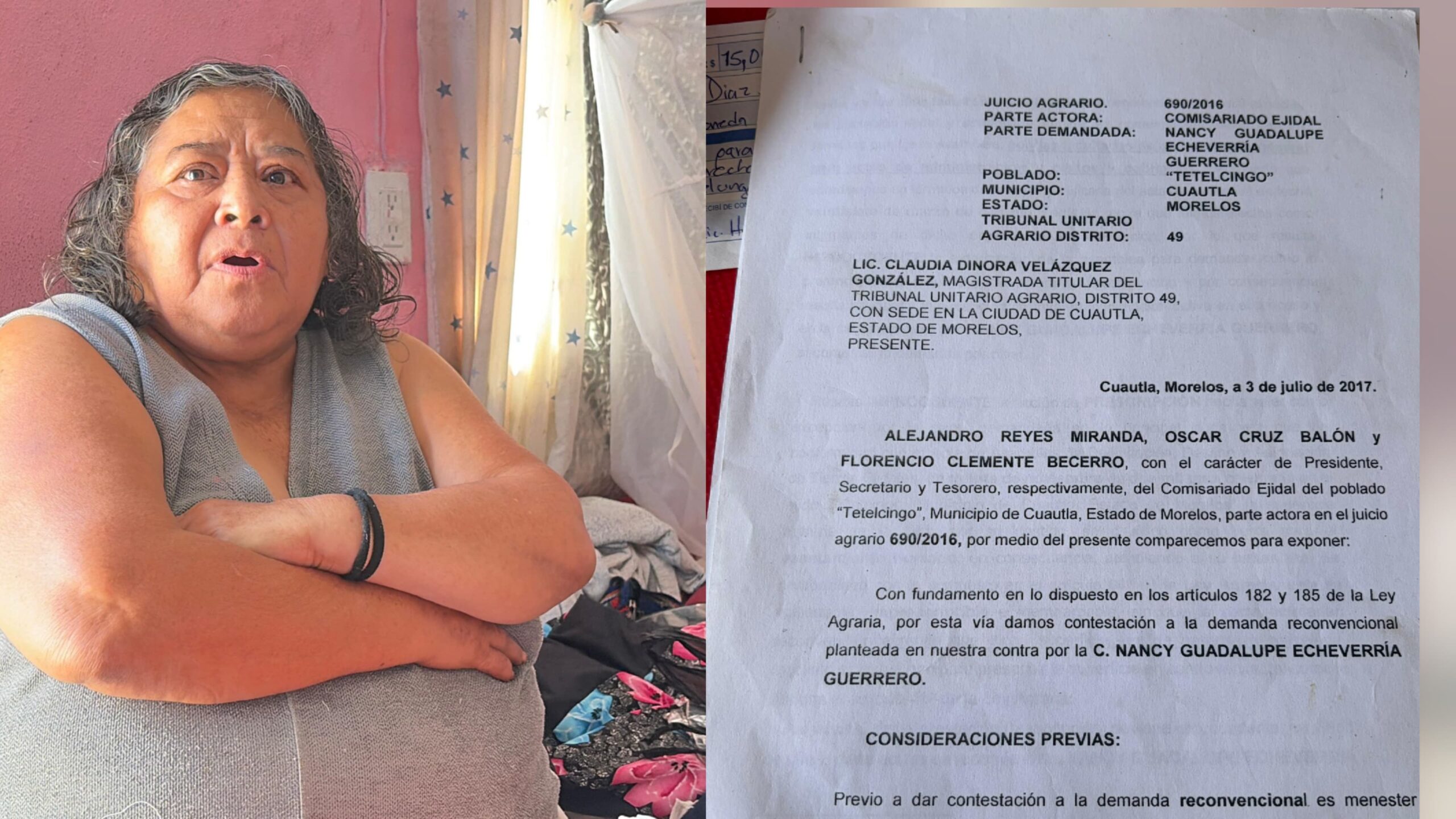 Acusan a síndica municipal en funciones de alcaldesa, Nancy Echeverría, de presunto despojo