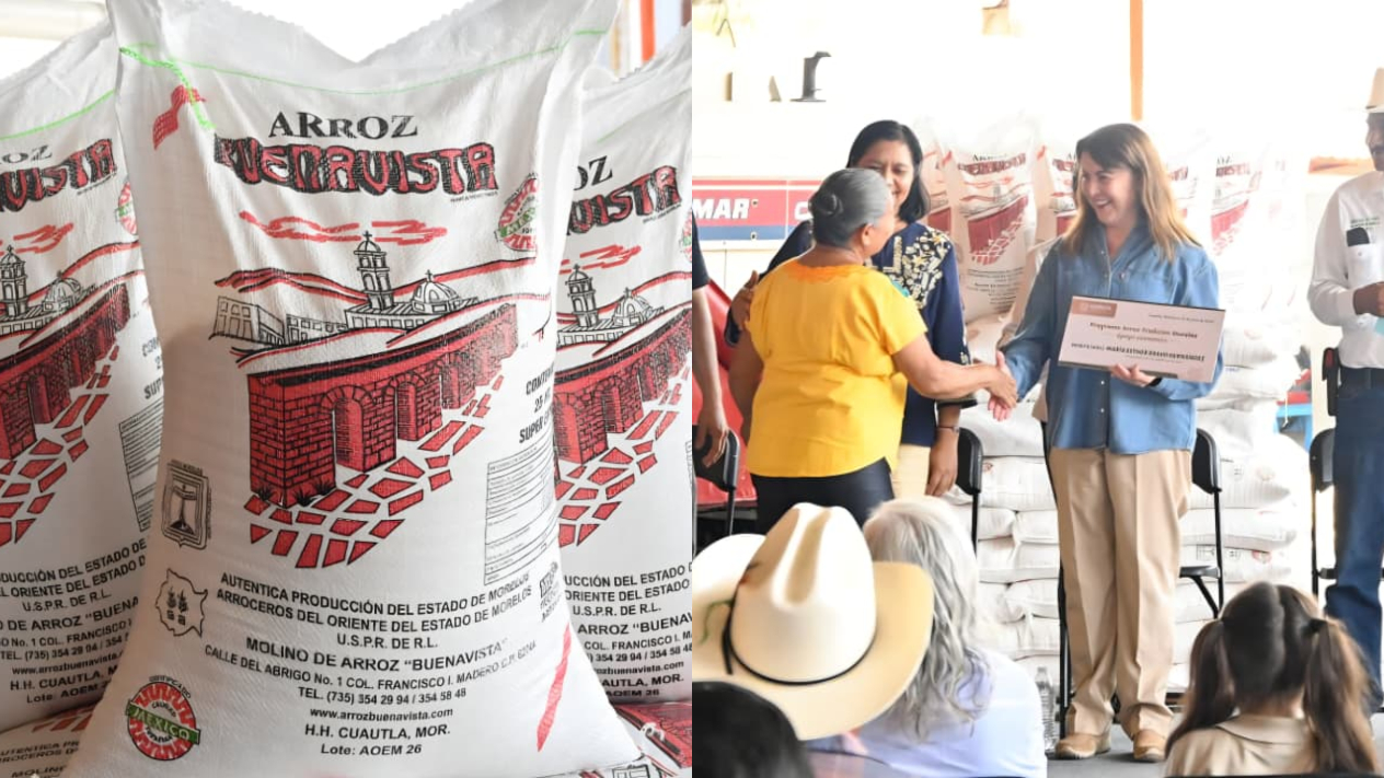 Refrenda Margarita González Saravia apoyo al arroz morelense
