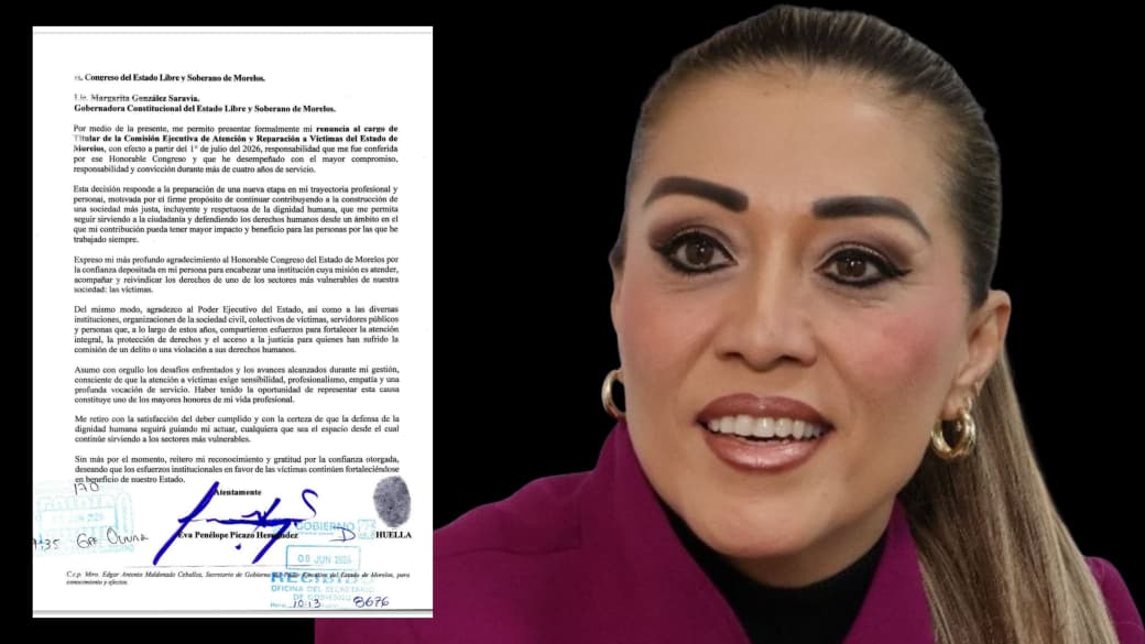 Renuncia Penélope Picazo a la Comisión de Víctimas de Morelos