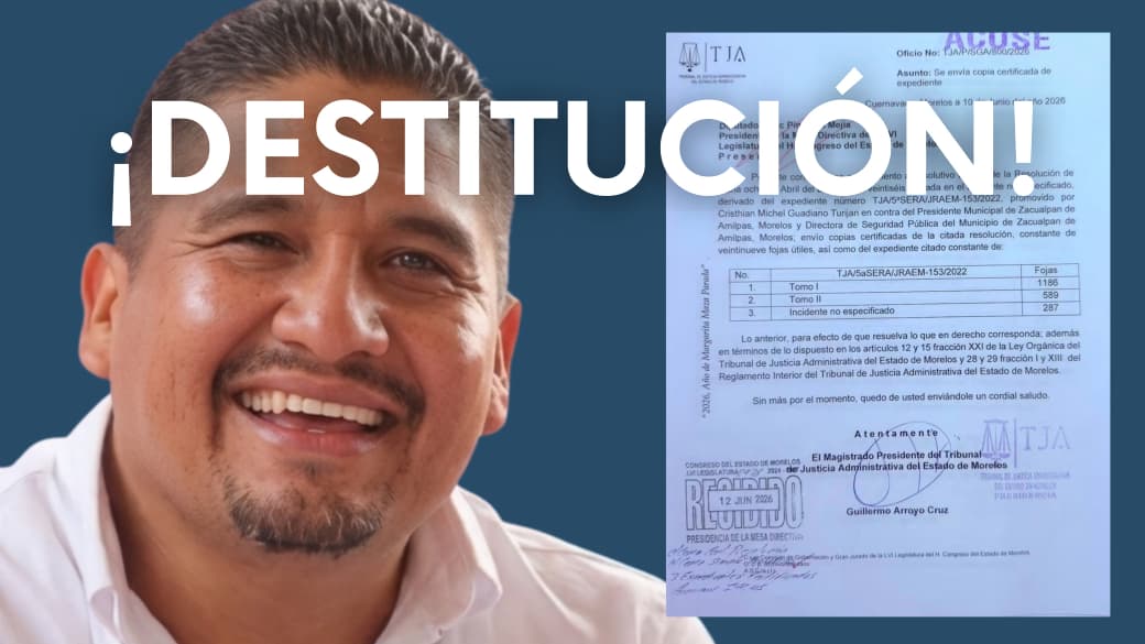 TJA solicita al Congreso analizar destitución e inhabilitación del alcalde de Zacualpan