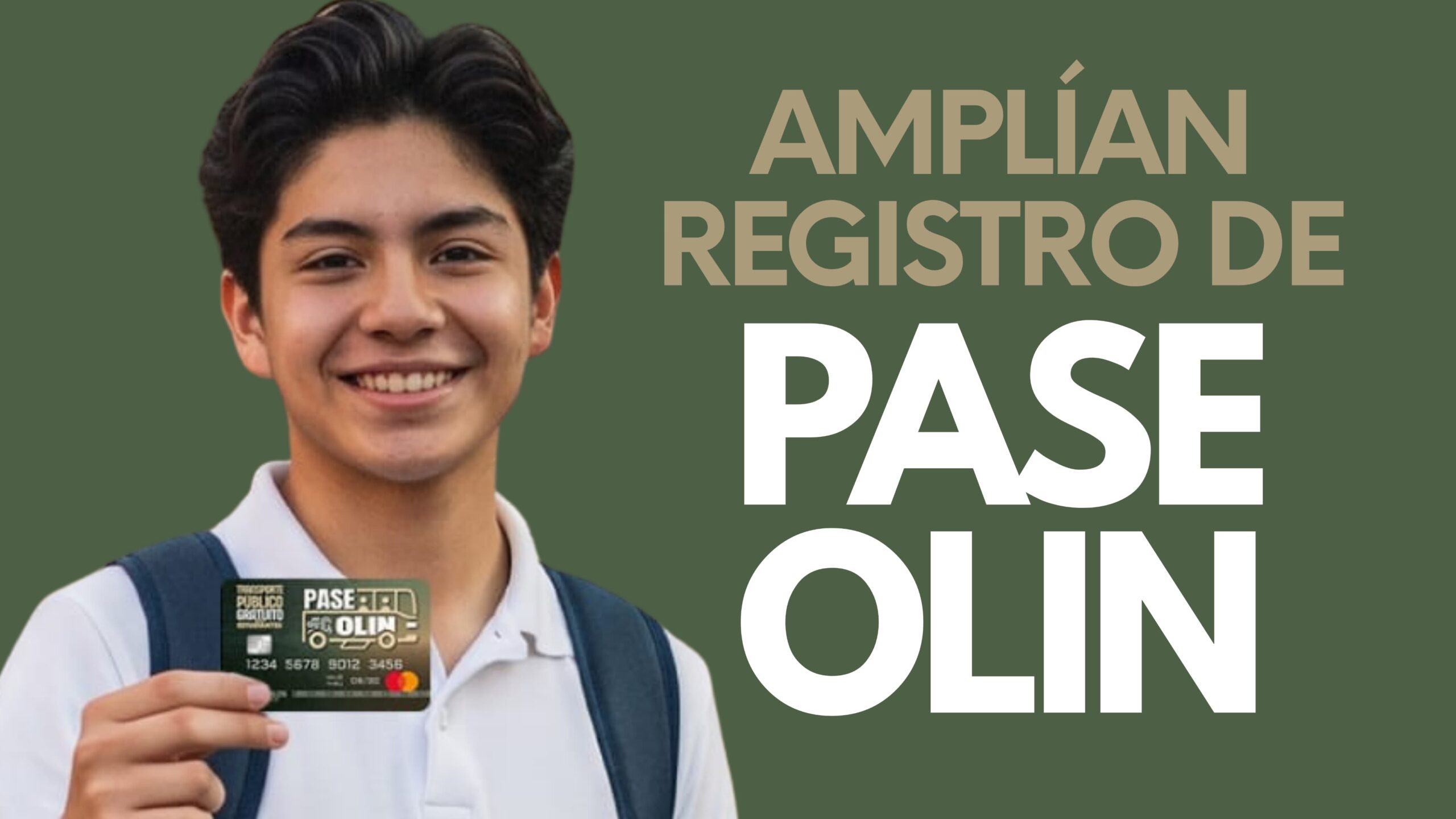 Amplían hasta el 17 de julio el registro al programa Pase Olin
