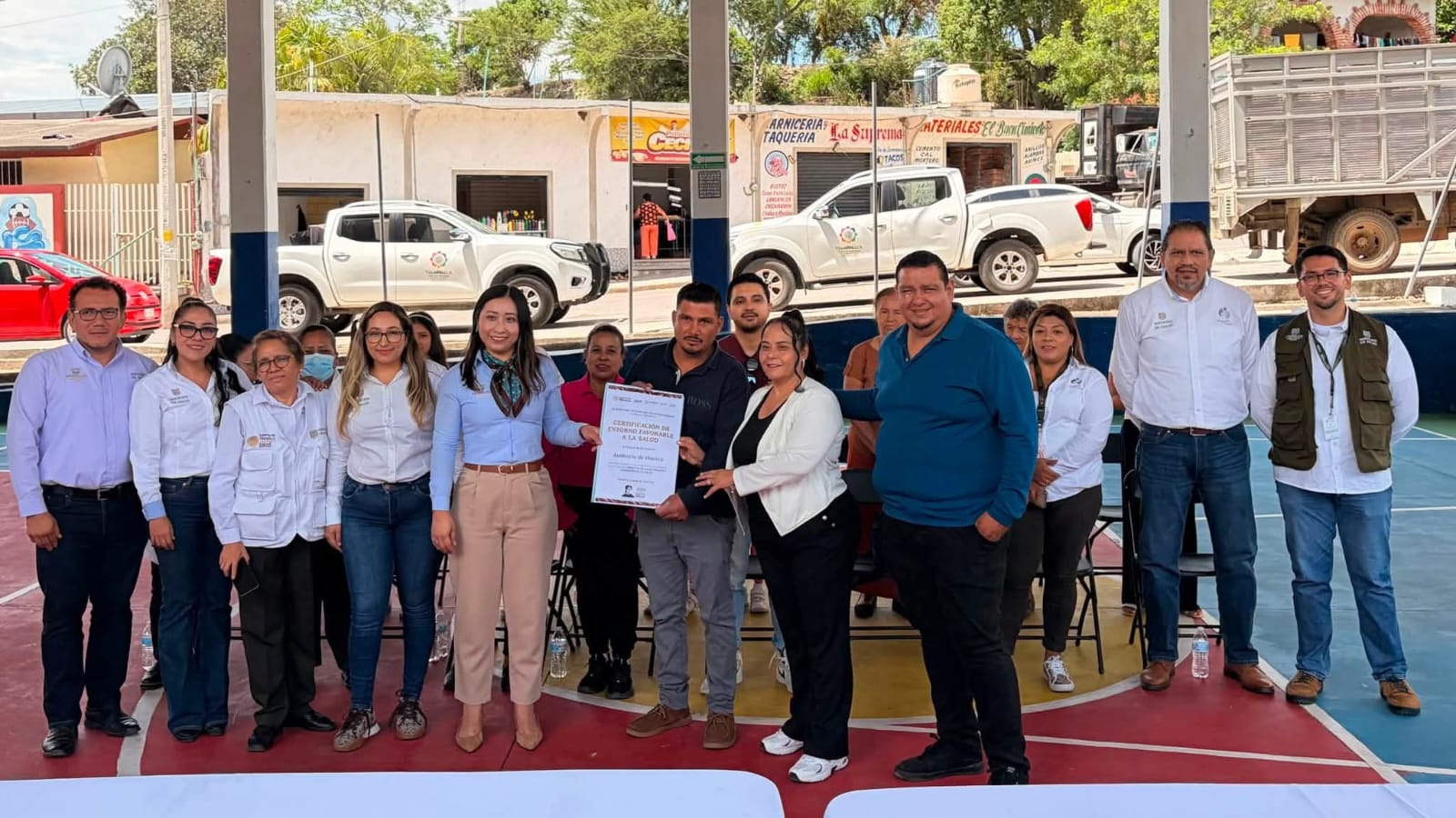 Certifican explanada de Huexca como espacio público saludable