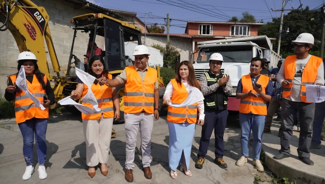 Arranca ayuntamiento de Tetela del Volcán la rehabilitación de la calle en el barrio de Santiago