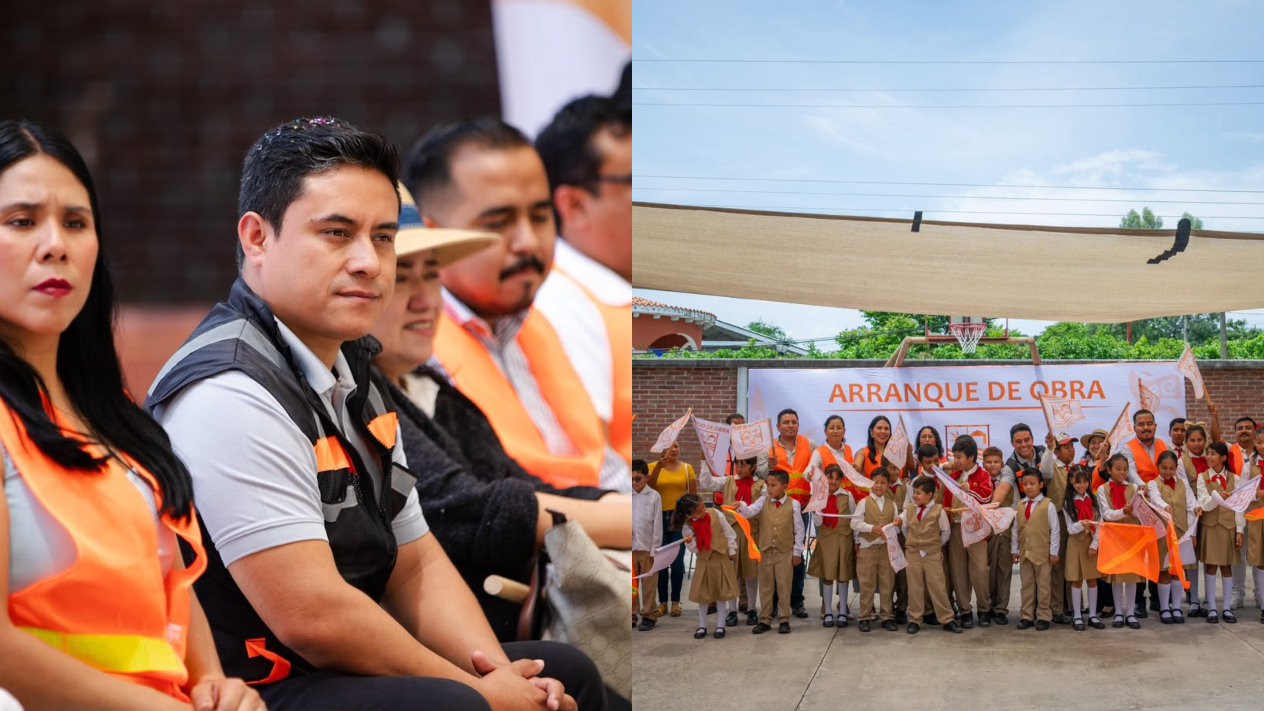 Inicia construcción de techumbre en primaria «Emiliano Zapata» de Joaquín Camaño de Axochiapan