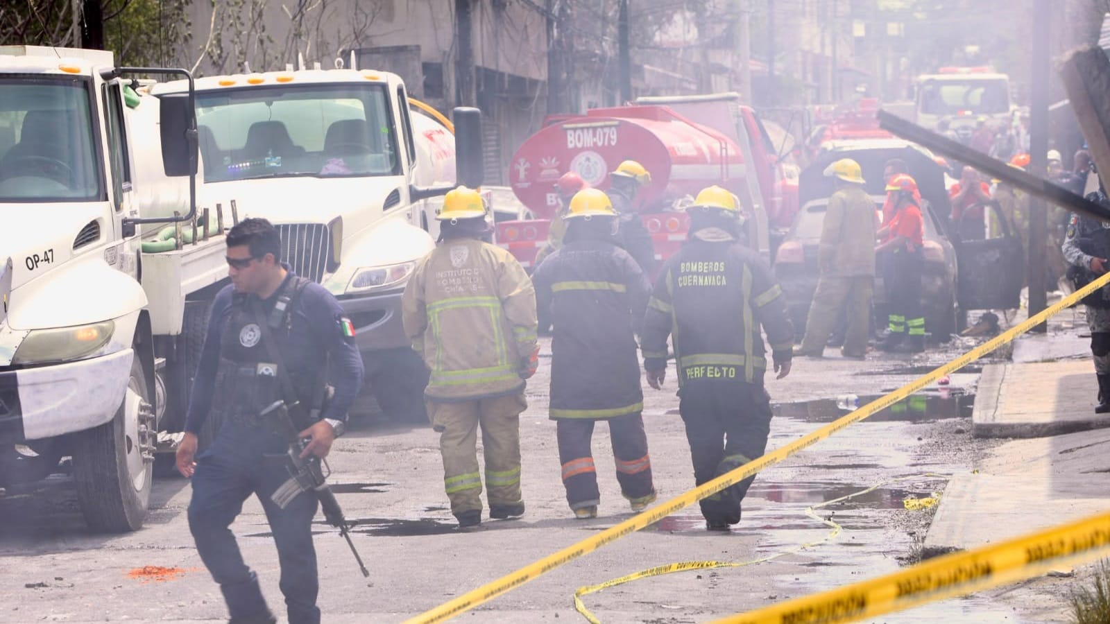 Explosión por fuga de gas LP deja 21 lesionados y daños en viviendas en Cuernavaca