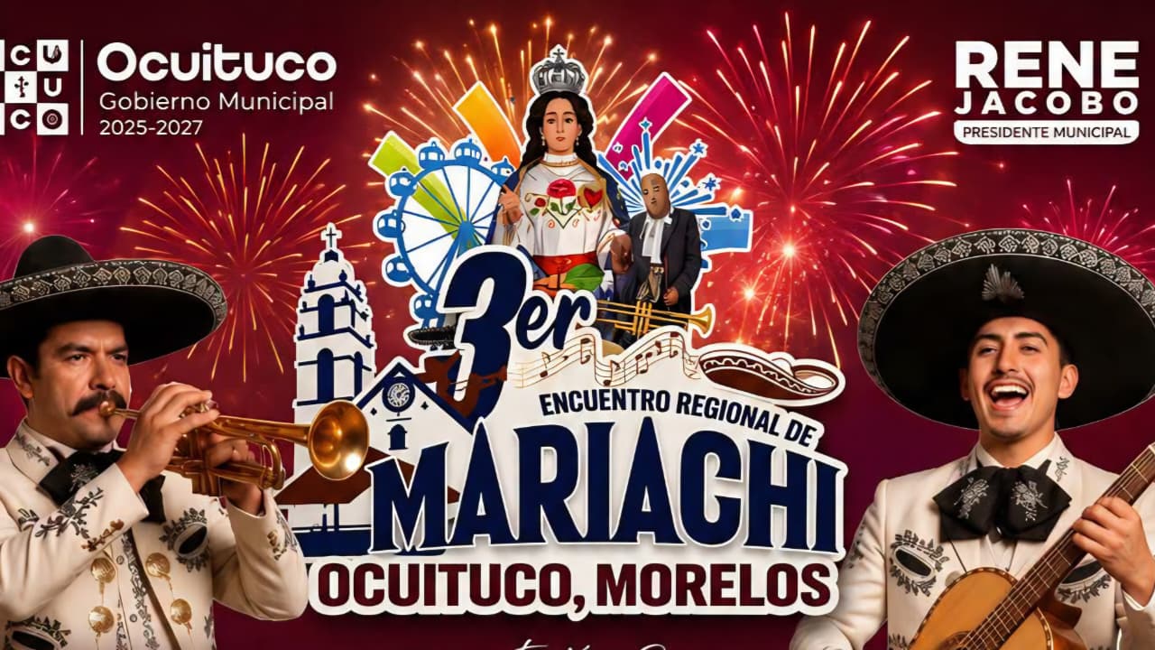 Ocuituco invita al Tercer Encuentro Regional de Mariachi en honor a la Virgen de la Asunción