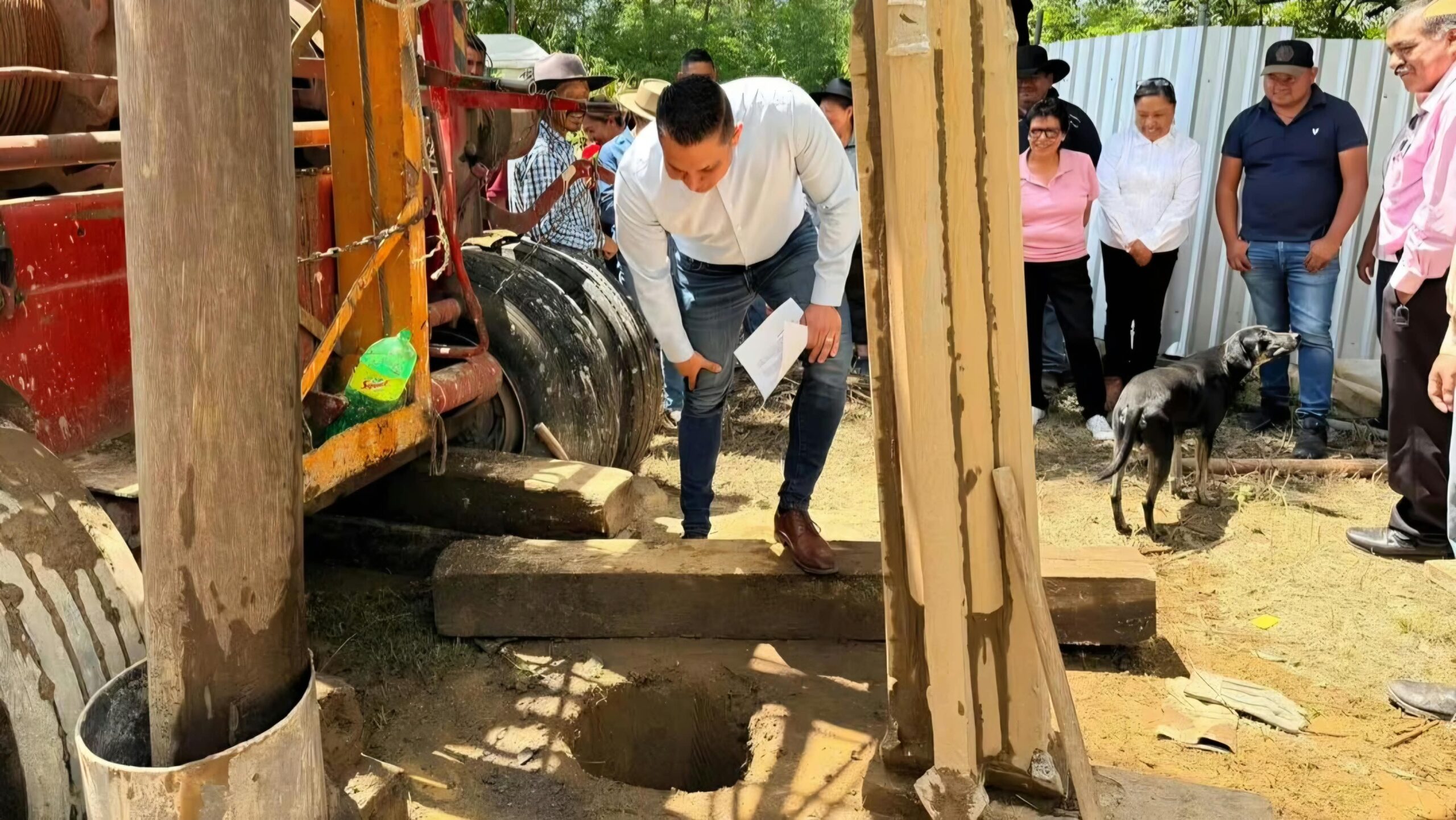 Inician exploración para una nueva fuente de agua en Huejotengo