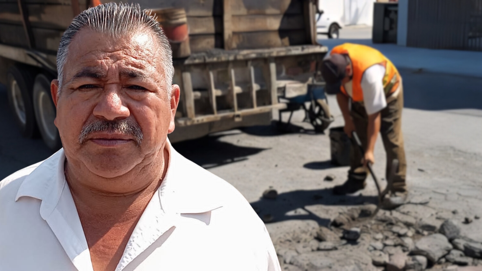 Pausan bacheo por falla en maquinaria