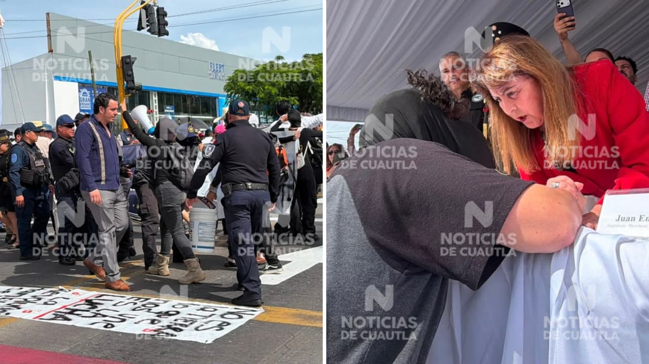Estudiantes de la UAEM interrumpen desfile en Cuautla para exigir mayor seguridad Estudiantes de la UAEM interrumpen desfile en Cuautla para exigir mayor seguridad