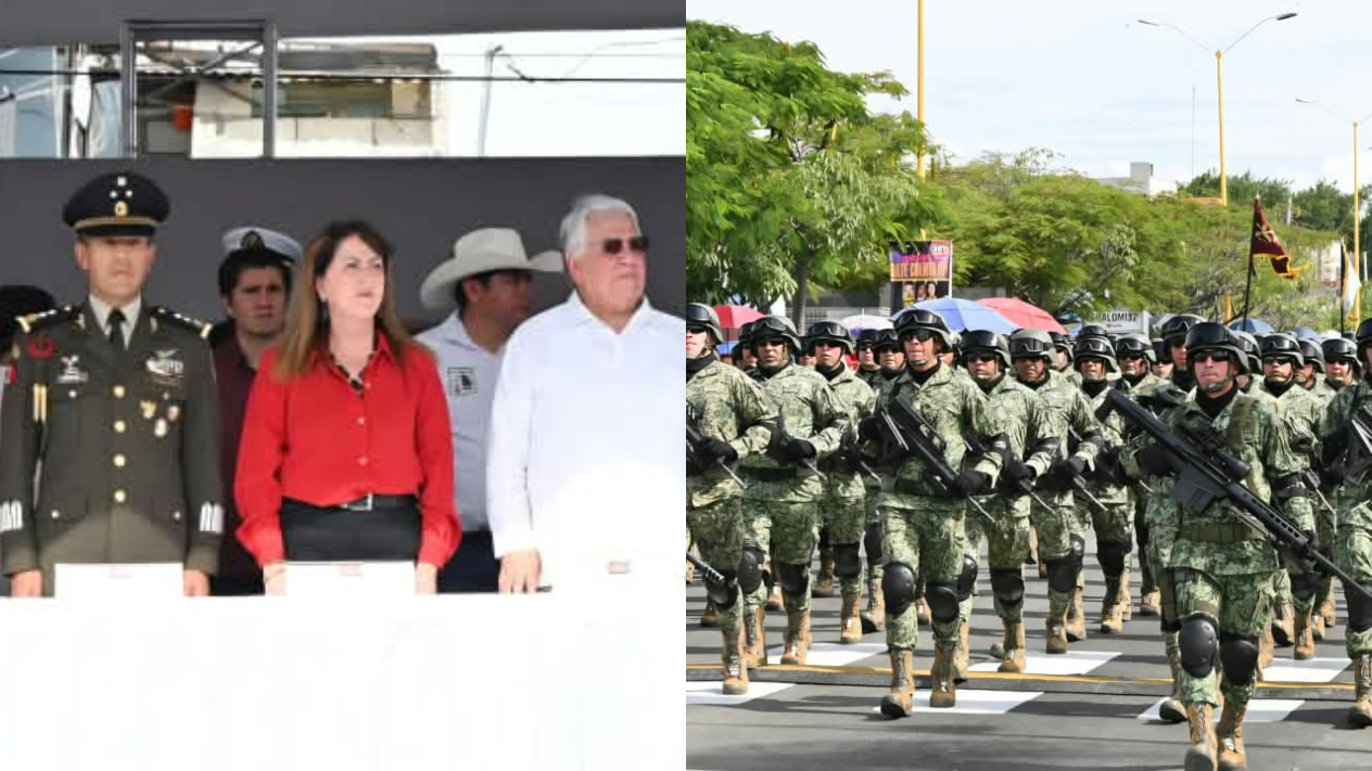 Encabeza Margarita González Saravia desfile cívico-militar en Cuautla