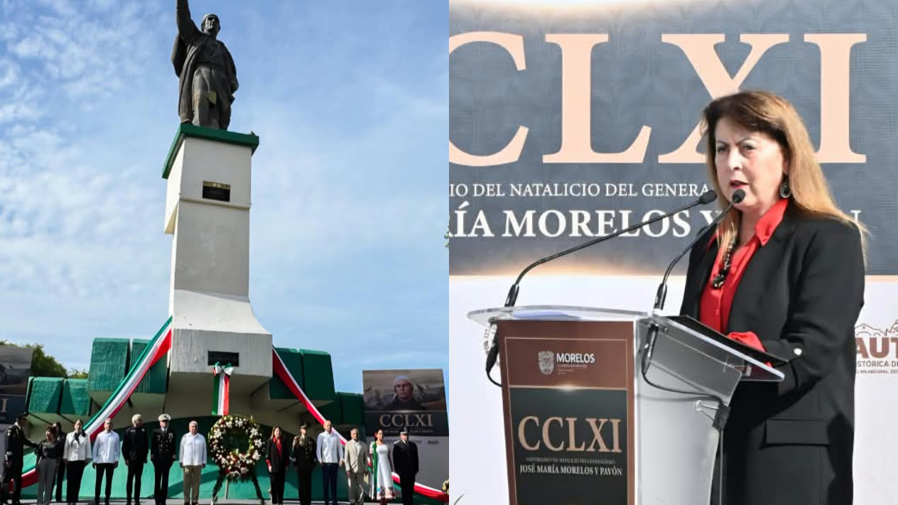 Encabeza Margarita González Saravia ceremonia por natalicio de José María Morelos