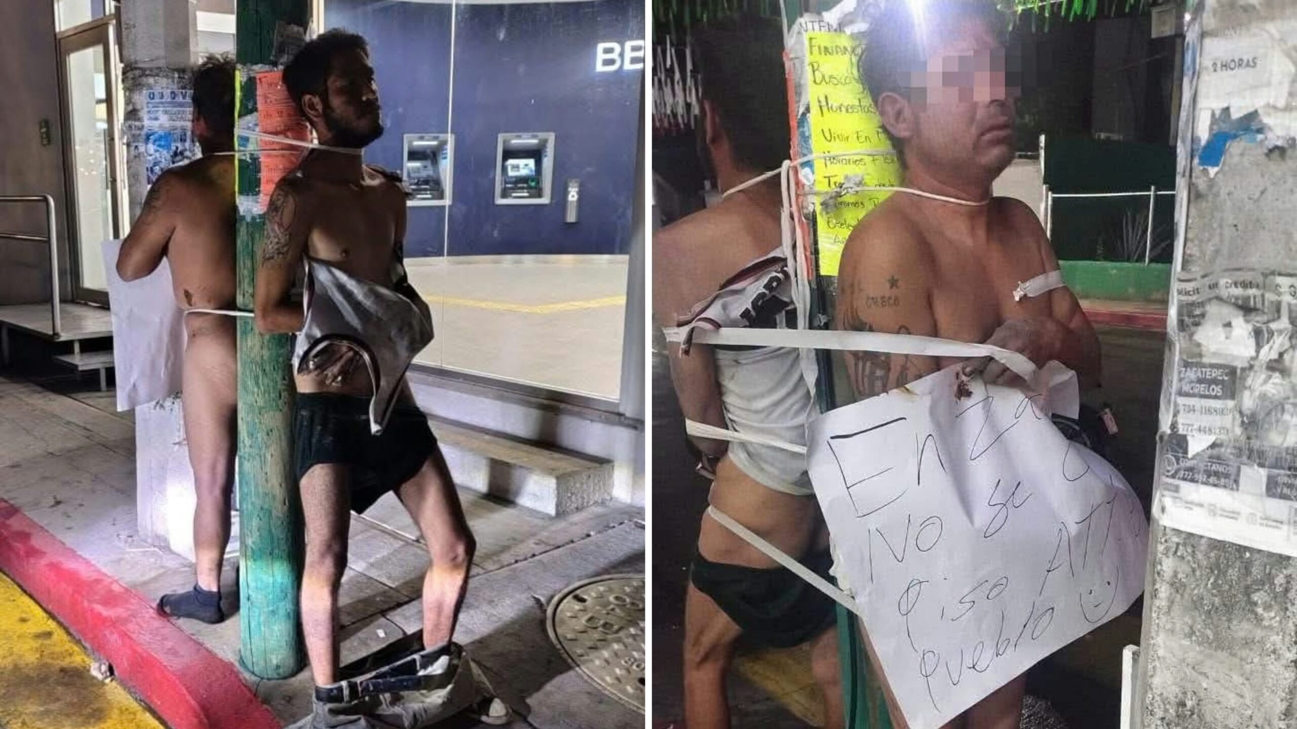 Pobladores de Zacatepec propinan escarmiento a presuntos extorsionadores