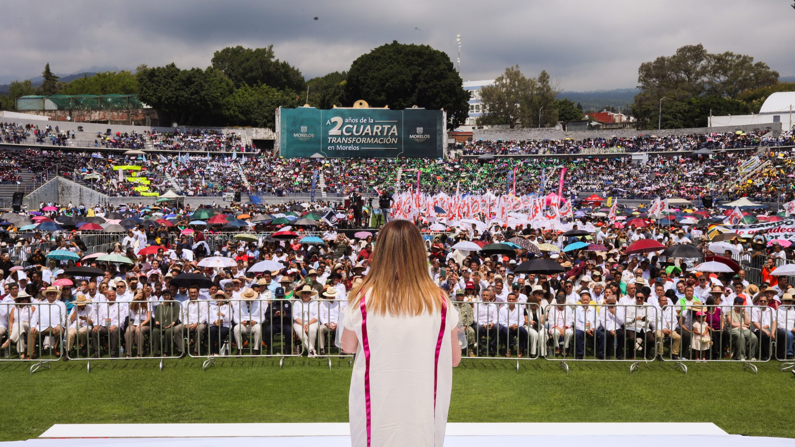 Margarita González Saravia celebra dos años de la transformación en Morelos