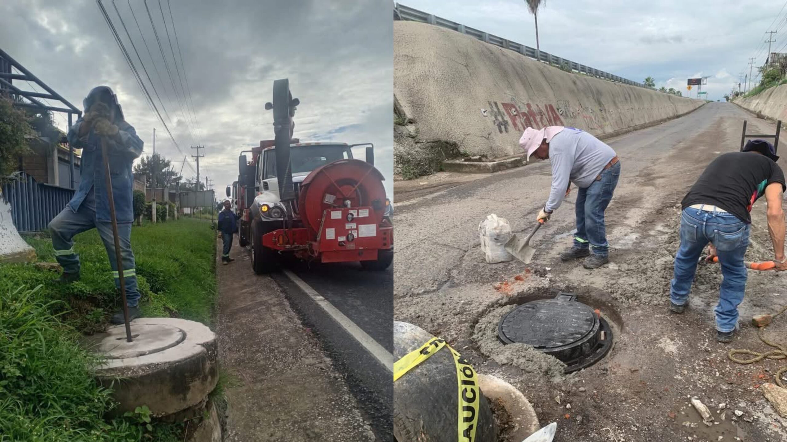 SOAPSC rehabilita drenaje en colonias de Cuautla