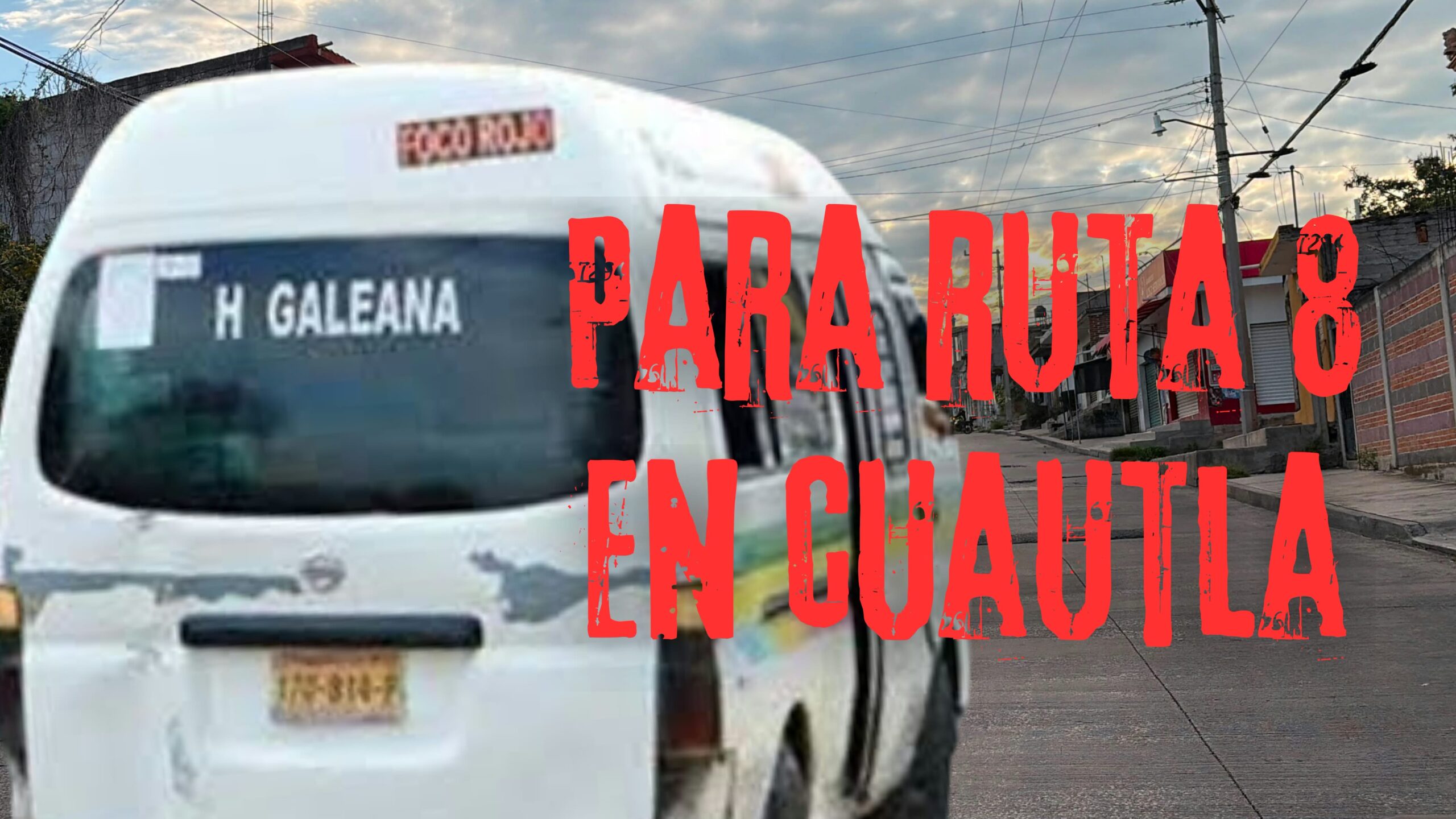 Suspende servicio la Ruta 8 de la Hermenegildo Galeana