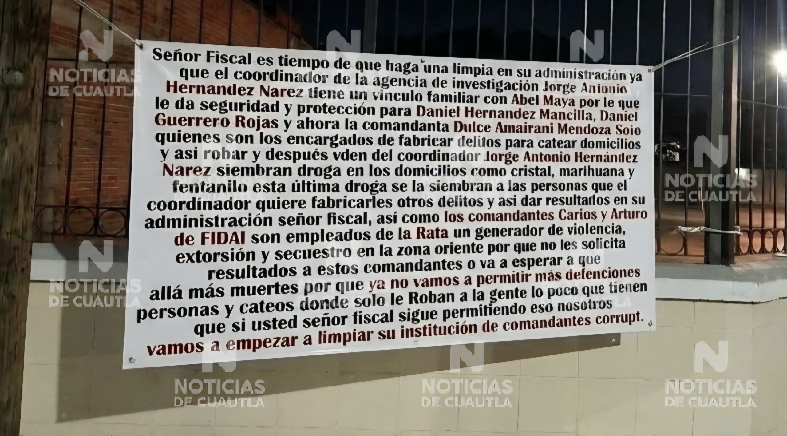 Colocan narcolonas con amenazas e intimidaciones en Cuautla y Ayala