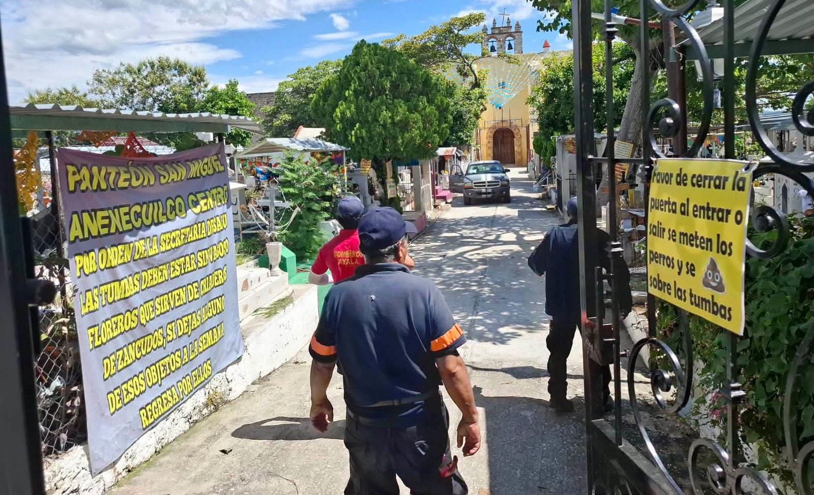 Supervisan panteones de Ayala ante llegada de 25 mil visitantes