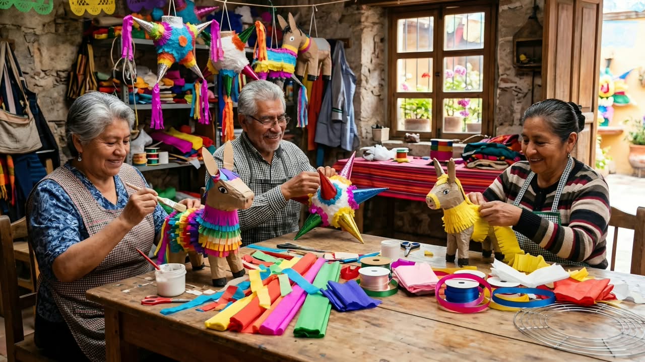 Lanzan curso de elaboración de piñatas en Cuautla para adultos mayores