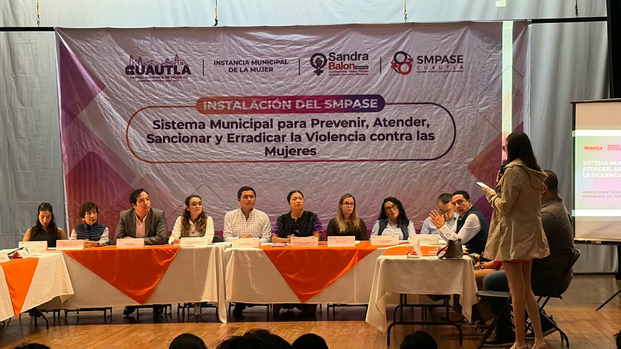Instalan en Cuautla Sistema Municipal para Prevenir y Erradicar la Violencia contra las Mujeres Instalan en Cuautla Sistema Municipal para Prevenir y Erradicar la Violencia contra las Mujeres